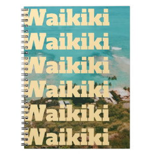 Waikiki, Honolulu, Oahu, Hawaï Notitieboek