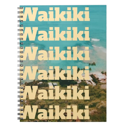 Waikiki, Honolulu, Oahu, Hawaï Notitieboek (Voorkant)