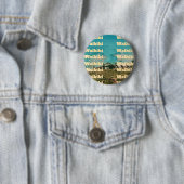 Waikiki, Honolulu, Oahu, Hawaï Ronde Button 5,7 Cm (In situ)