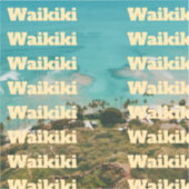 Waikiki, Honolulu, Oahu, Hawaï Sticker (Voorkant)