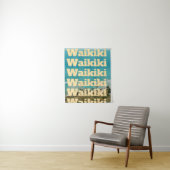 Waikiki, Honolulu, Oahu, Hawaï Wandkleed (In situ)