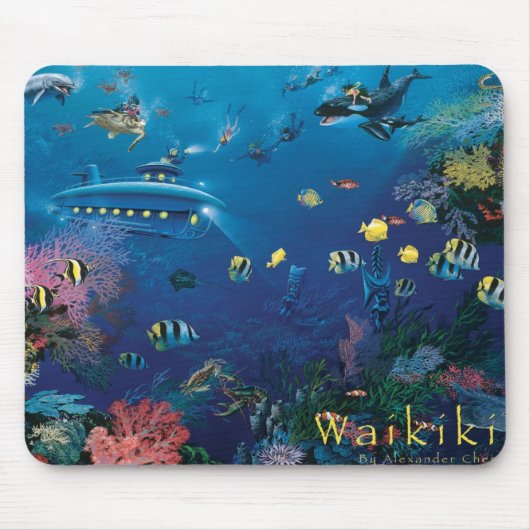 Waikiki Mousepad Muismat (Voorkant)