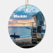 Waikiki O'ahu Keramisch Ornament (Links)