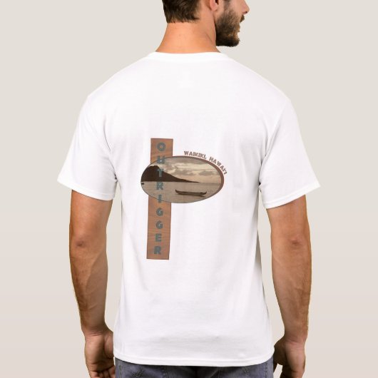 Waikiki Outrigger T-shirt (Achterkant)