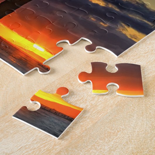 Waikiki Palm Sunset Legpuzzel (Zijkant)