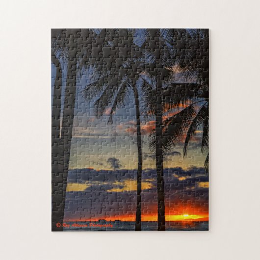 Waikiki Palm Sunset Legpuzzel (Verticaal)