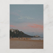Waikiki Pastel Sunset Briefkaart (Voorkant)