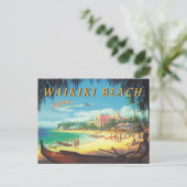 Waikiki Reproduction Briefkaart (Staand voorkant)