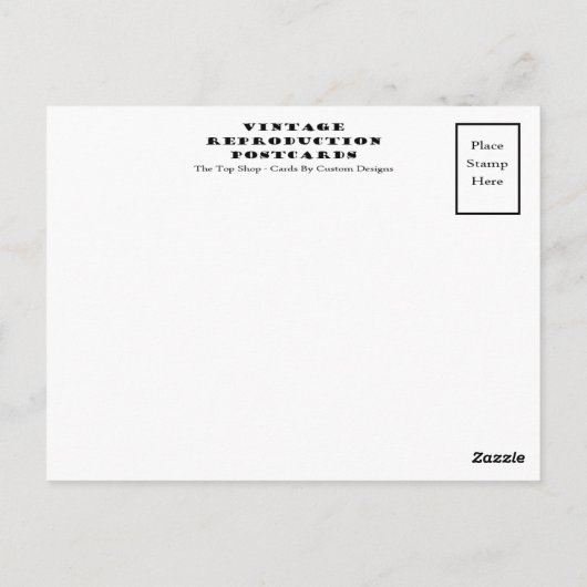 Waikiki  Reproduction Briefkaart (Achterkant)