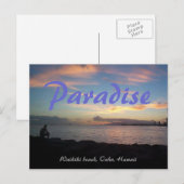 Waikiki-strand Briefkaart (Voorkant / Achterkant)