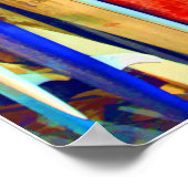 Waikiki Surfboards afdrukken Poster (Hoek)