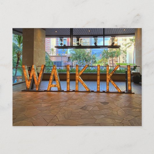 Waikiki teken #1 Briefkaart (Voorkant)