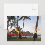 Waikiki Tiki Torches Briefkaart (Voorkant / Achterkant)