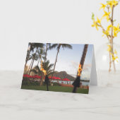 Waikiki Tiki Torches Kaart (Gele Bloem)