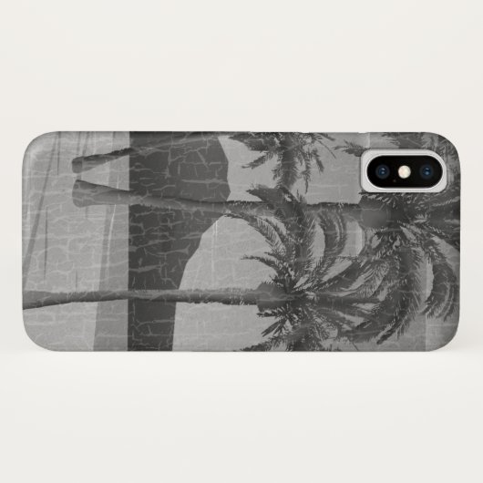 Waikiki  vervormd grijs Briefkaart Case-Mate iPhone Case (Achterkant (horizontaal))