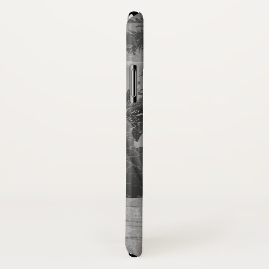 Waikiki  vervormd grijs Briefkaart Case-Mate iPhone Case (Achterkant / rechts)