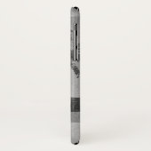 Waikiki  vervormd grijs Briefkaart Case-Mate iPhone Case (Achterkant/links)