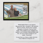 Waikinalani Boerderij Traceable Shelftalker Visitekaartje (Voorkant / Achterkant)