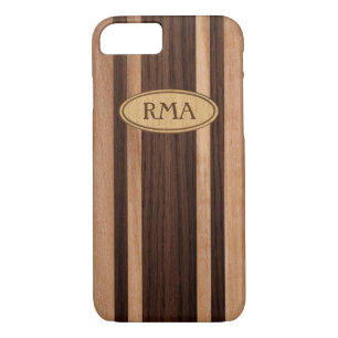 Waikokos Hawaiian Faux Wood Surfboard Monogram Case-Mate iPhone Case