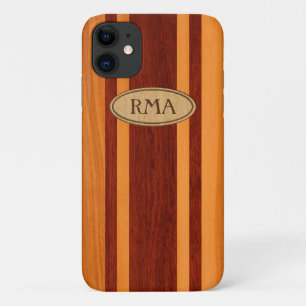 Waikokos Hawaiian Faux Wood Surfboard Monogram Case-Mate iPhone Case