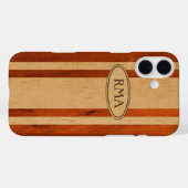 Waikokos Hawaiian Faux Wood Surfboard Monogram Case-Mate iPhone Case (Achterkant (horizontaal))