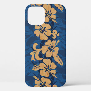 Waikoloa Faux Wood Hawaiian Hibiscus Floral Denim Case-Mate iPhone Case