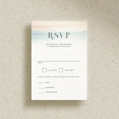 Wailea Beach bruiloft RSVP Kaartje