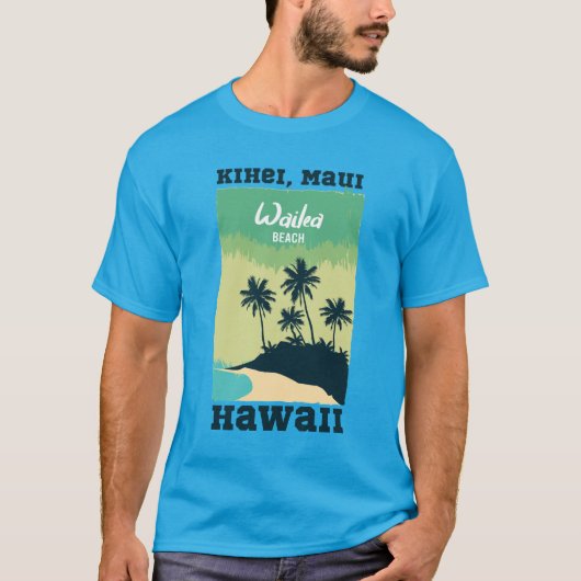 Wailea Beach Hawaii T-shirt (Voorkant)