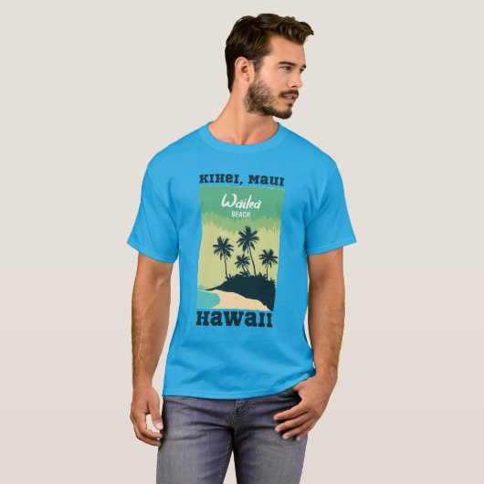 Wailea Beach Hawaii T-shirt (Voorkant volledig)