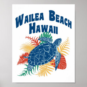 Wailea Beach Maui Hawaii Hawaiian Islands Reizen Poster