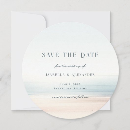 Wailea foto bruiloft save the date (Voorkant)