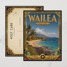 Wailea Hawaï Vintage Art Deco Gouden Tijdperk