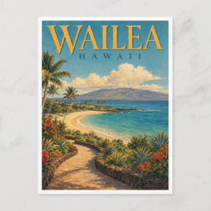 Wailea Hawaii Wailea Beach GeoSaga Briefkaart