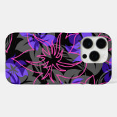 Wailea Hibiscus Hawaiian Floral Camo Paars Case-Mate iPhone Case (Achterkant (horizontaal))