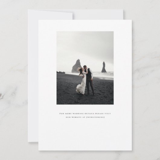 Wailea Waterverf minimalistische elegante strand b Kaart (Achterkant)