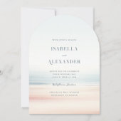 Wailea Waterverf minimalistische elegante strand b Kaart (Voorkant)