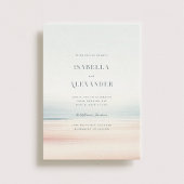 Wailea Waterverf minimalistische elegante strand b Kaart