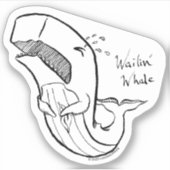 Wailin' Whale Sticker (Voorkant)