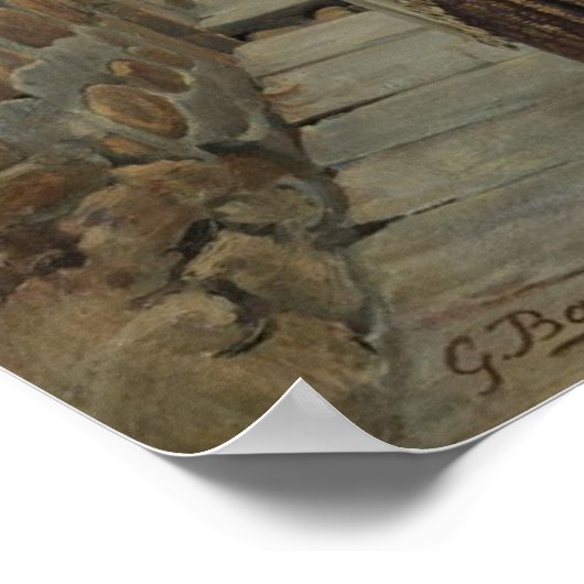 Wailing Wall door Gustav Bauernfeind Canvas Print (Hoek)