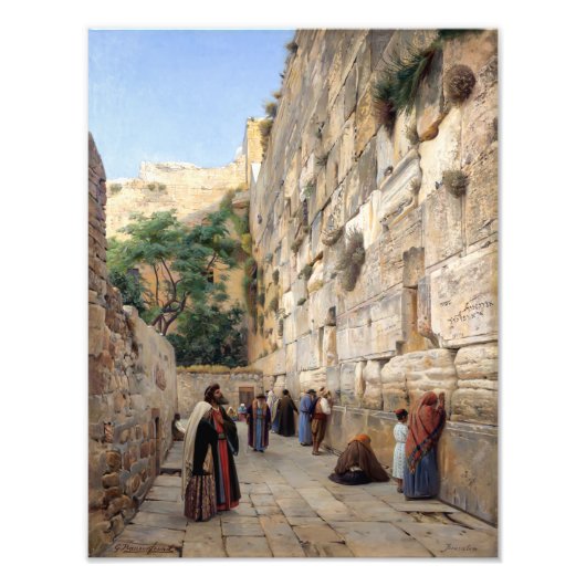 Wailing Wall | Gustav Bauernfeind | Foto Afdruk (Voorkant)