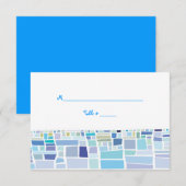 Wailing Wall Israel Bar Bat Mitzvah Escort card Kaart (Voorkant / Achterkant)