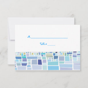 Wailing Wall Israel Bar Bat Mitzvah Escort card Kaart