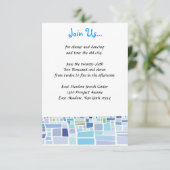 Wailing Wall Israel Bar Bat Mitzvah Party card Kaart (Staand voorkant)