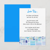 Wailing Wall Israel Bar Bat Mitzvah Party card Kaart (Voorkant / Achterkant)