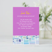 Wailing Wall Israel Bar Bat Mitzvah Reception Card Kaart (Staand voorkant)