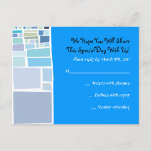 Wailing Wall Israel Bar Bat Mitzvah Reply Card RSVP Kaartje