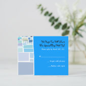 Wailing Wall Israel Bar Bat Mitzvah Reply Card RSVP Kaartje (Staand voorkant)