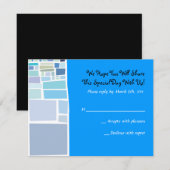 Wailing Wall Israel Bar Bat Mitzvah Reply Card RSVP Kaartje (Voorkant / Achterkant)