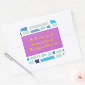 Wailing Wall Israel Bar Bat Mitzvah voorgedrukt Vierkante Sticker (Envelop)