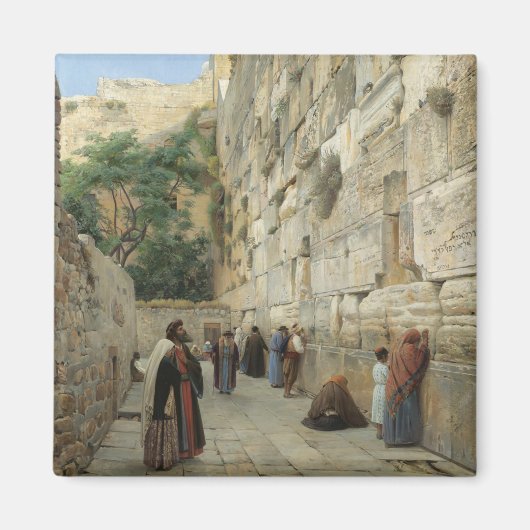 Wailing Wall van Gustav Bauernfeind Magneet (Voorkant)